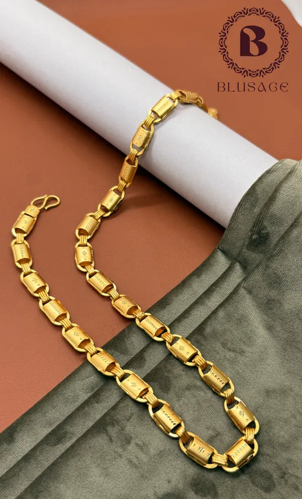 Fashion Frill High Gold Neck Waterproof Chain For Boys & Mens