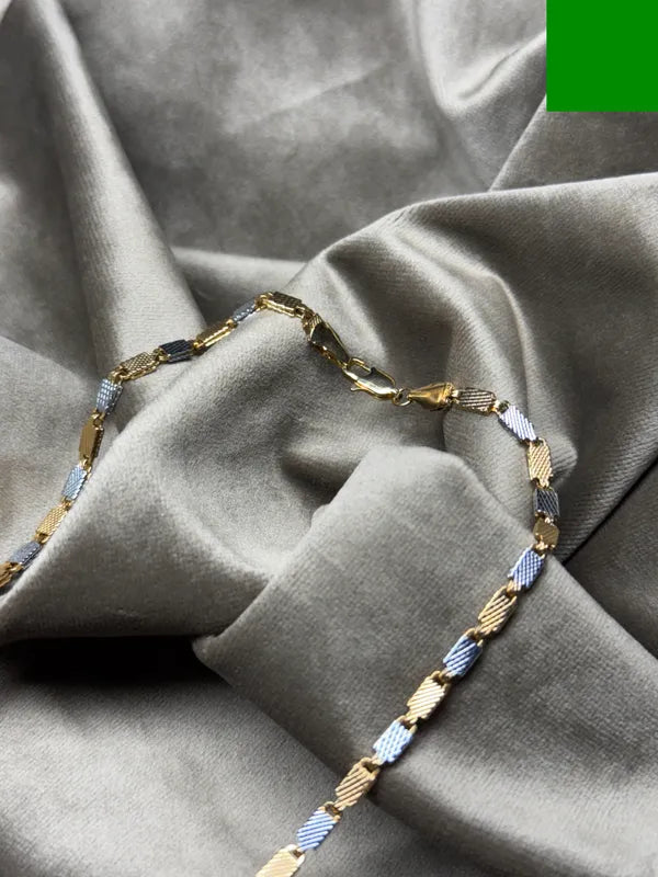 Silver Golden Anti Tarnish & Waterproof Chain For Men & Boys