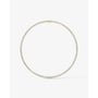 yellow :: statement round lab grown diamond necklace yellow gold