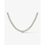 yellow :: round lab grown diamond necklace IGI certified luxury collier