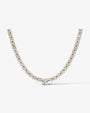 yellow :: princess lab grown diamond necklace IGI certified luxury collier