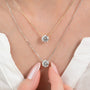 yellow :: elegant yellow gold solitaire necklace inspired by vintage luxury jewelry