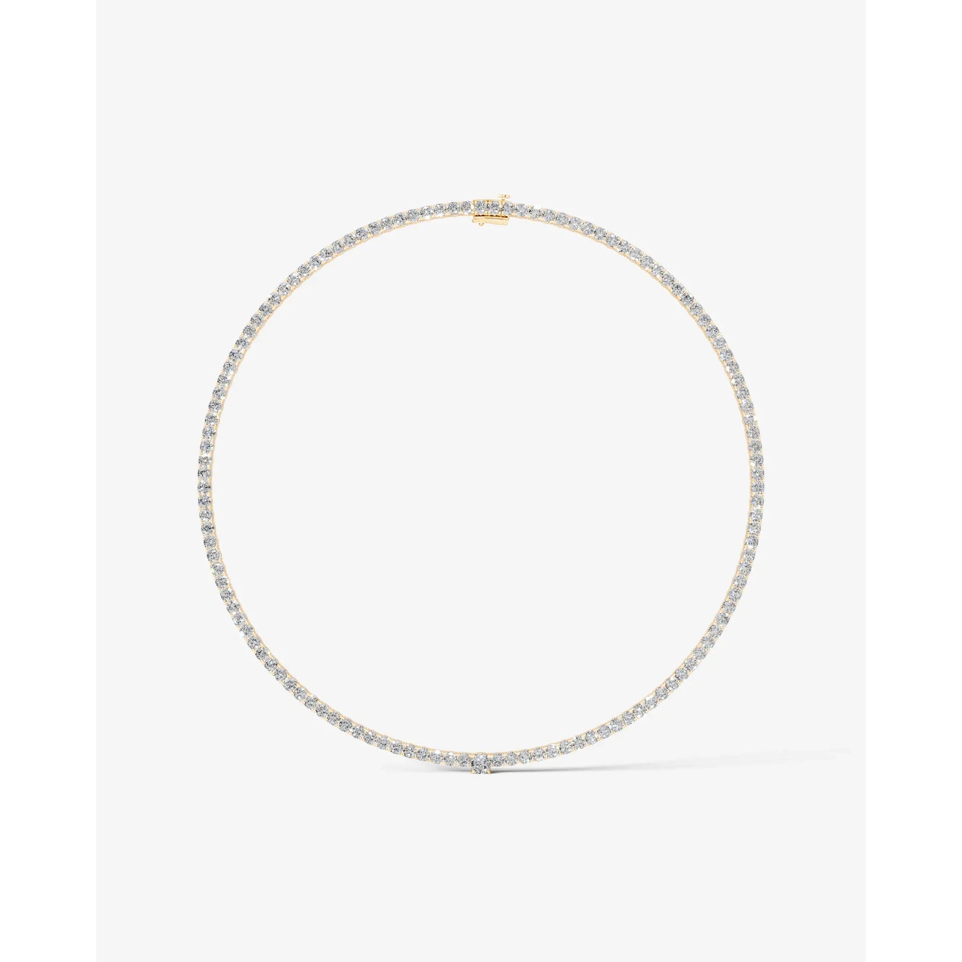 yellow :: square cushion lab grown diamond necklace IGI certified luxury collier