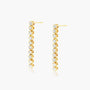 Yellow :: fine jewelry lab grown diamond drop earrings 0.75ct white gold subtle elegant design