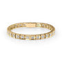 yellow :: 4.5 carat chocolate style round lab grown diamond tennis bracelet IGI certified
