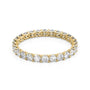 Yellow :: Zenorique 1.2ct round u prong lab grown diamond eternity ring IGI certified yellow gold wedding band