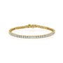 yellow :: 4 carat oval lab grown diamond tennis bracelet IGI certified
