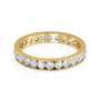Yellow :: Seraviquea 1.2ct round channel lab grown diamond eternity ring IGI certified yellow gold