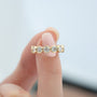 Yellow :: IGI certified 3ct round lab grown diamond bezel eternity ring yellow gold statement ring