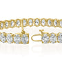 yellow :: 20 carat IGI certified oval diamond bracelet lab grown