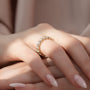 Yellow :: 4 carat round u prong lab diamond eternity ring yellow gold full diamond band
