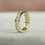 Yellow :: IGI certified 2ct round lab grown diamond eternity ring yellow gold channel setting