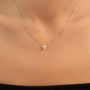 yellow :: 2 carat heart diamond pendant with luxurious yellow gold finish