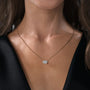yellow :: premium yellow gold oval pendant necklace with exceptional brilliance