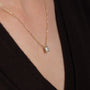 yellow :: 1.5 ct cushion shaped diamond pendant crafted in yellow gold