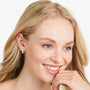 Yellow :: statement inside out diamond hoop earrings lab grown pave design white gold glamorous luxury jewelry