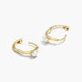 Yellow :: minimalist lab grown diamond hoops solitaire setting white gold sleek everyday luxury jewelry