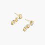 Yellow :: sophisticated lab grown diamond drop earrings multi shape stones white gold premium design