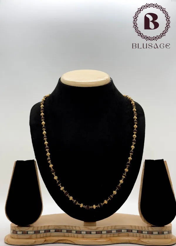 Brass Micro Polish Rudraksh Mala