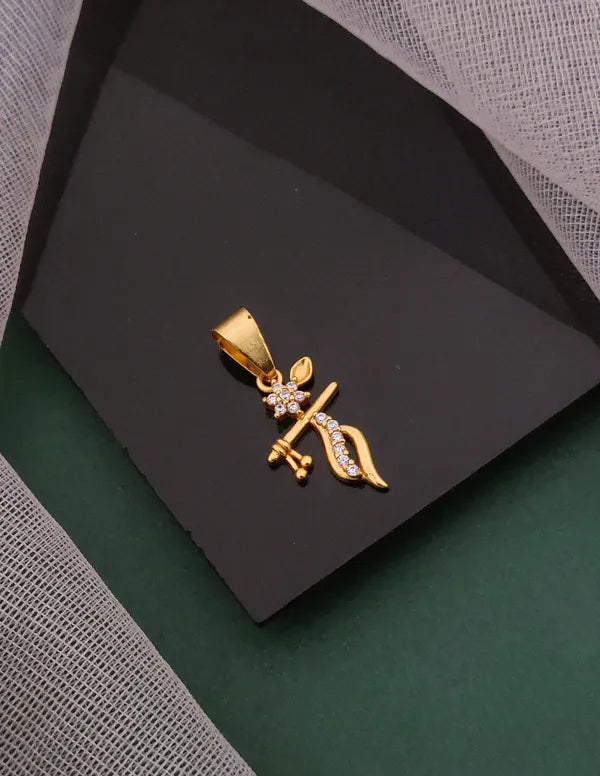 Flower Krishna basuri Pendant