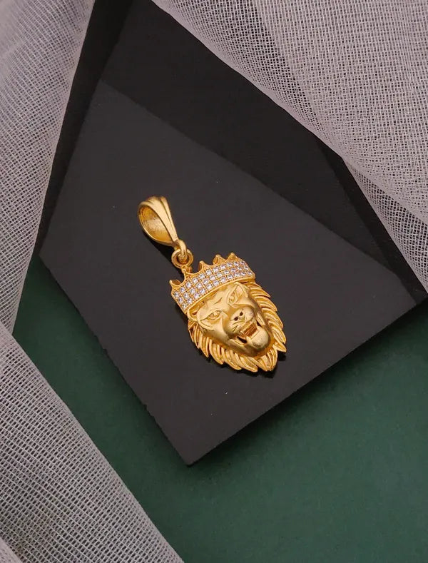 Diamond King Lion Pendant