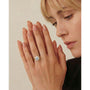 Yellow :: IGI certified round brilliant lab diamond ring E VS1 elegant solitaire