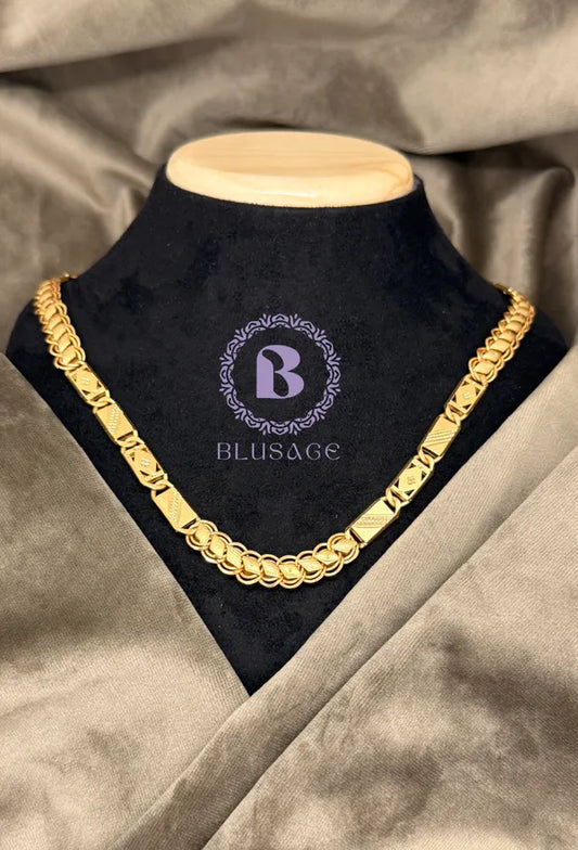 Unique Classical Nawabi with Kohli Design in High Gold Micro plated Brass Chain For Men & Boys