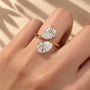 Common :: IGI certified 2.80TCW Pear Toi Et Moi diamond ring