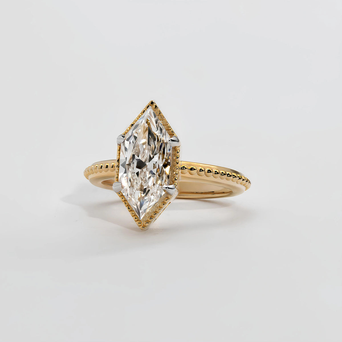 Common :: D color VVS1 Dutch Marquise lab grown diamond solitaire ring