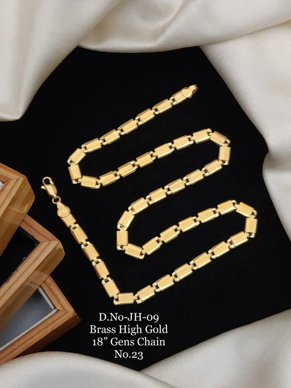 Brass High Gold G.P. Anti Tarnish & Waterproof Chain