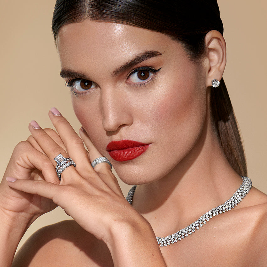 Round Lab Grown Diamond Studs 3 Prong EF Color, VS Clarity, IGI Certified