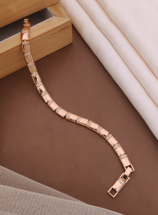 Rose Gold Polish Designer Xuping Bracelet