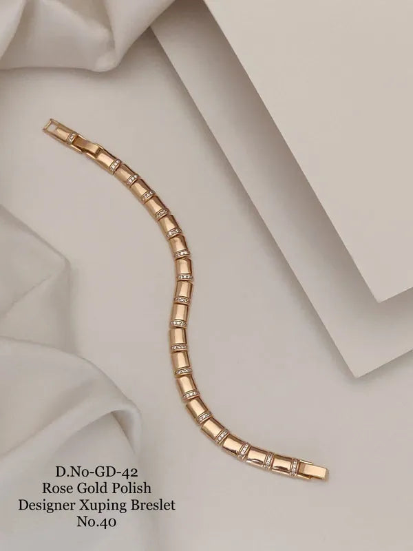 Rose Gold Polish Designer Xuping Bracelet
