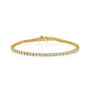 yellow :: round lab grown diamond tennis bracelet IGI certified