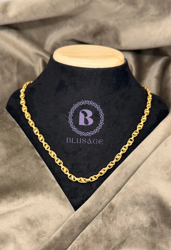 Elegant Classical Leaf Nawabi Lotus small size Chain for Man & Adults & Child