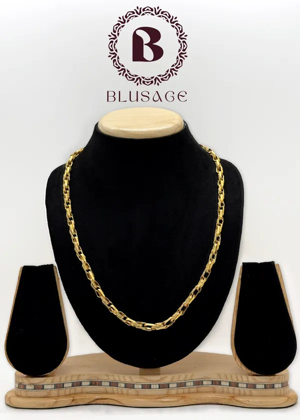 Micro Gold Plated Simple Stylish link High-Quality Chain for Men & Boys