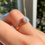 Common :: 1.50CT Oval Center Lab Grown Diamond Engagement Ring