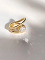 Common :: 1.80ct Round diamond ring with flowing upper and lower metal curves