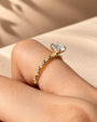 Common :: 1.10TCW Round Diamond Twist Shank Engagement Ring