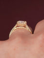 Common :: Luxury 2.30ct Criss Cut lab diamond engagement ring