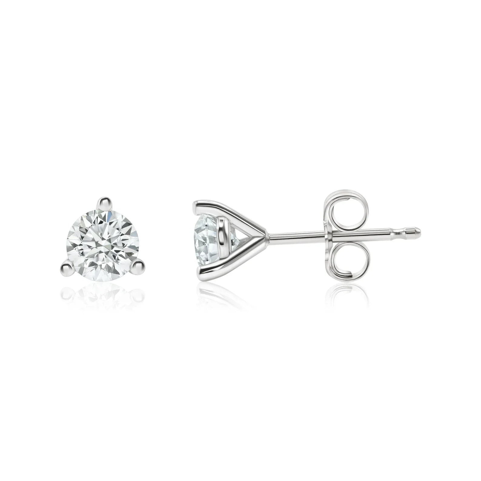 0.50 Carat Lab Diamond Stud Earrings – Sparkling & Elegant
