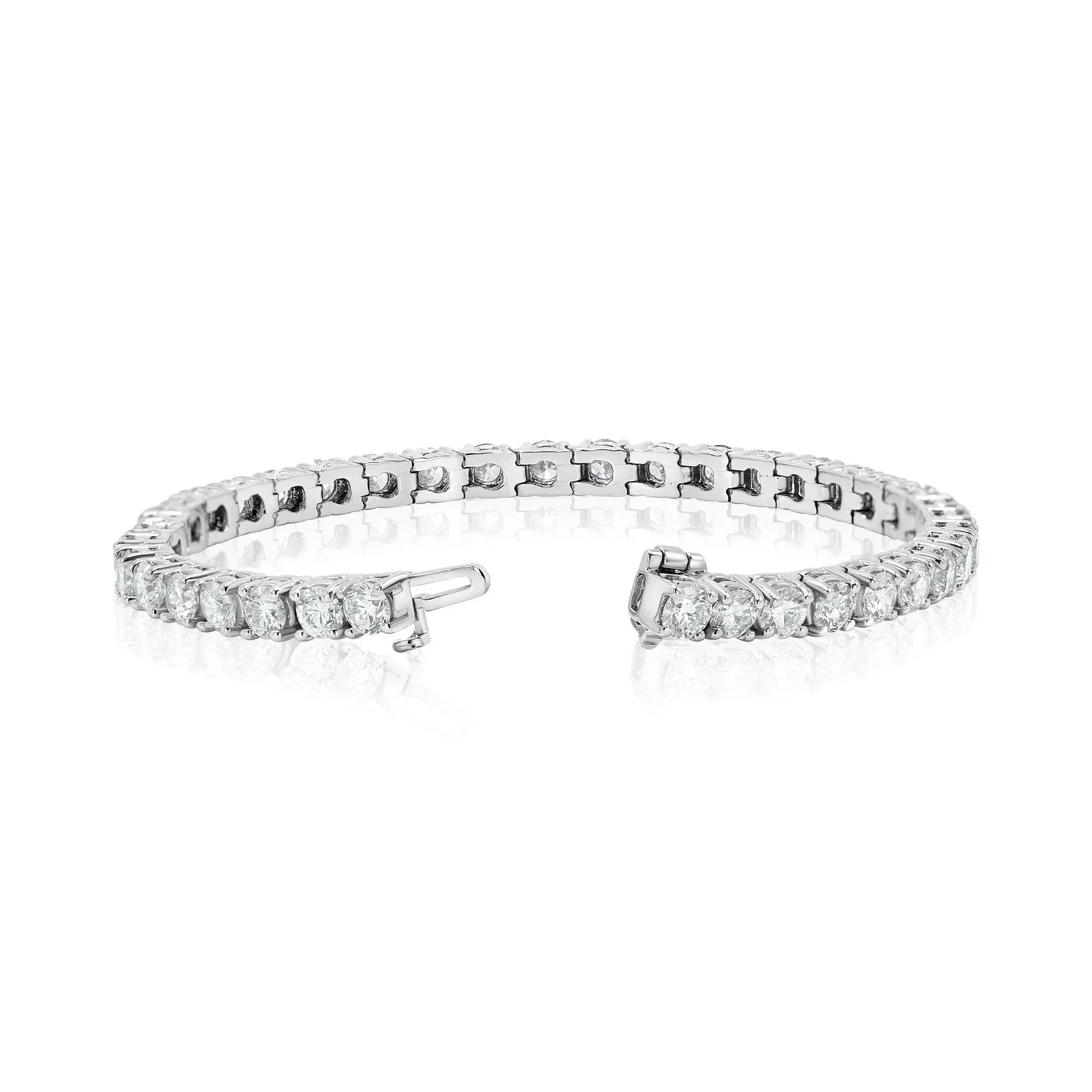 Round Lab Grown Diamond tennis Bracelet, EF Color, VS Clarity, IGI Certified