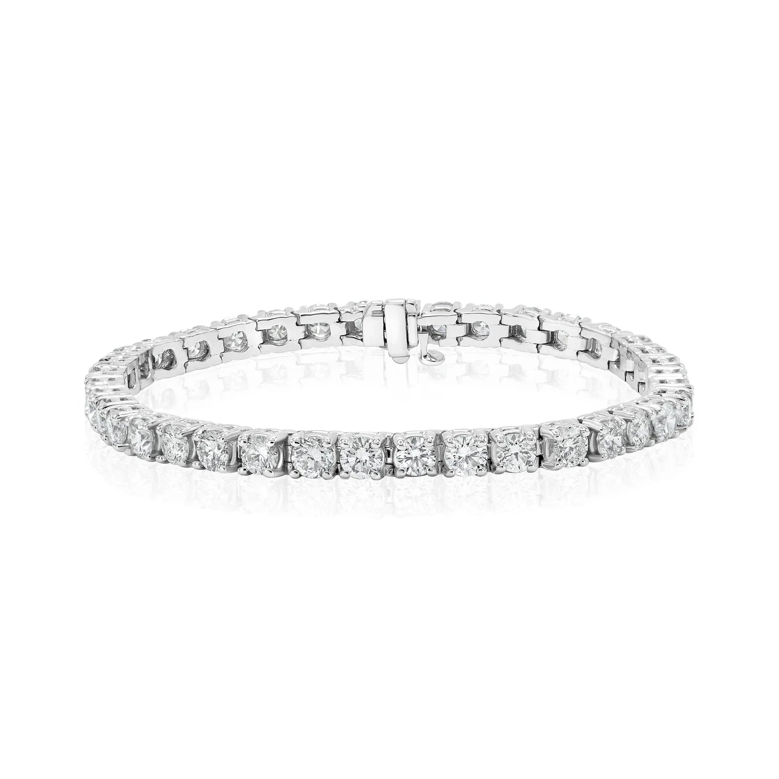 Round Lab Grown Diamond tennis Bracelet, EF Color, VS Clarity, IGI Certified
