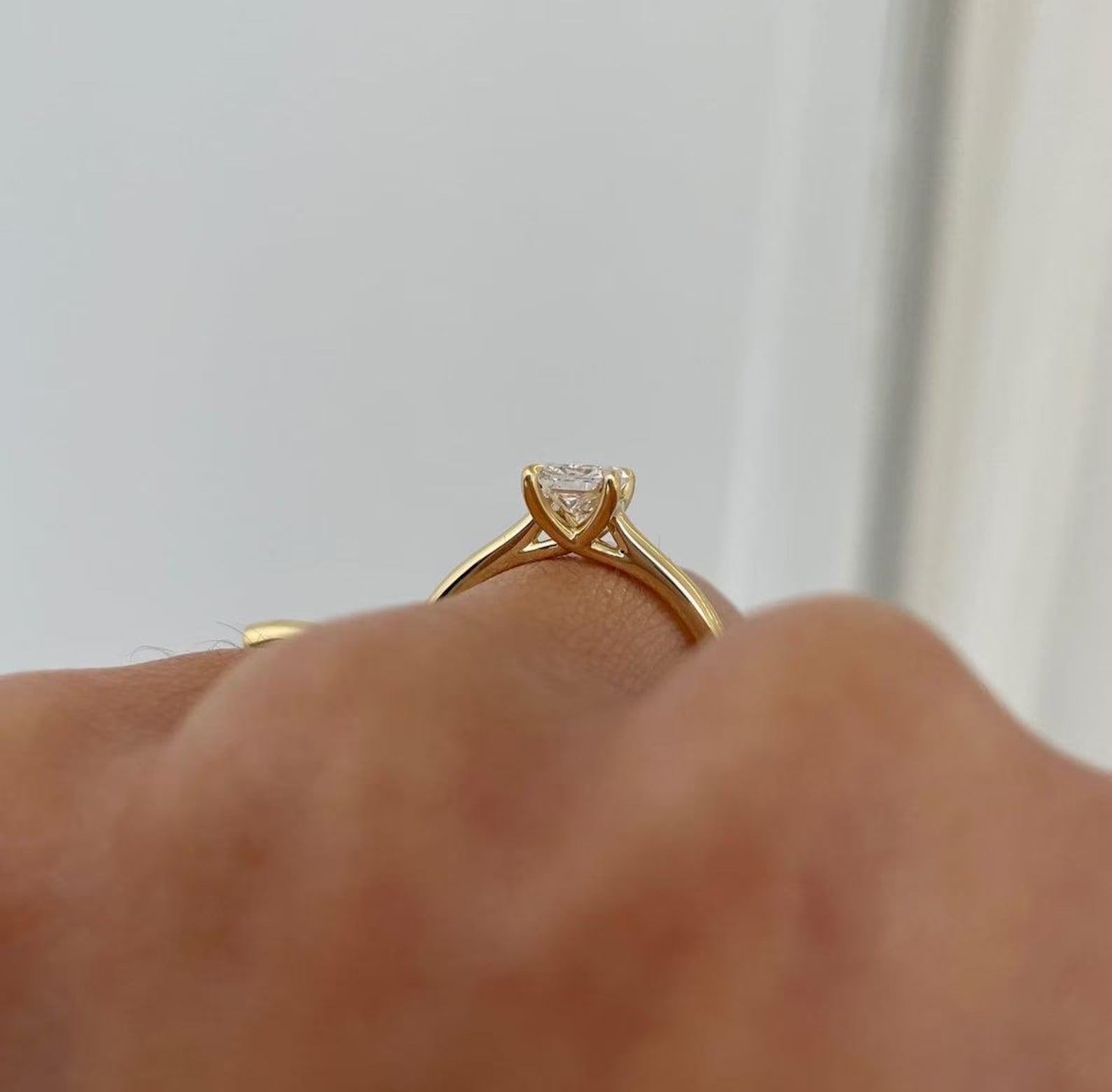 Radiant 2.50ct Lab Diamond Trellis Solitaire Ring | IGI Certified | D-E-F Color | VVS–VS Clarity