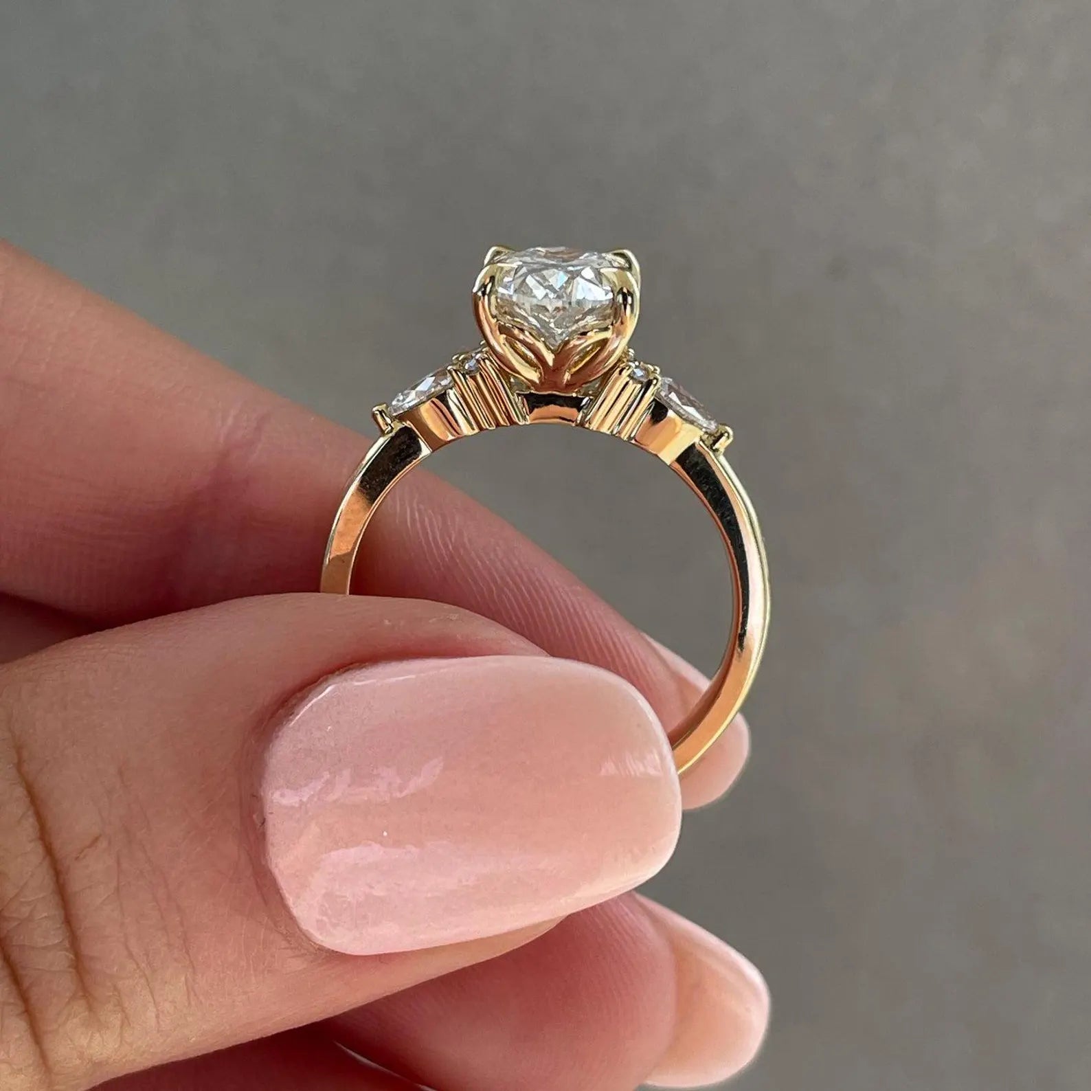 Oval 3.00tcw Lab-Grown Engagement Ring | Classic Three Stone | IGI Certified