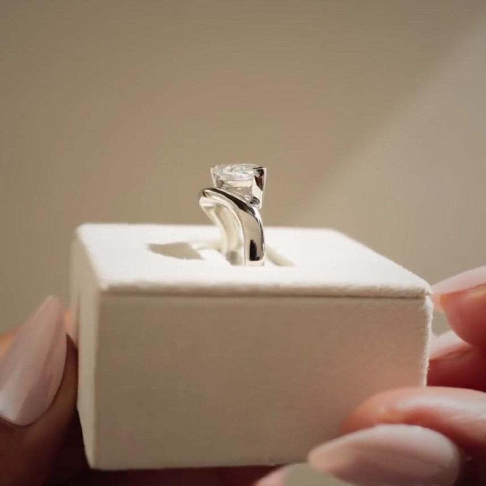 1.50ct Marquise Lab Grown Diamond East-West Engagement Ring | Solitaire | IGI Certified | D-E-F Color | VVS–VS Clarity