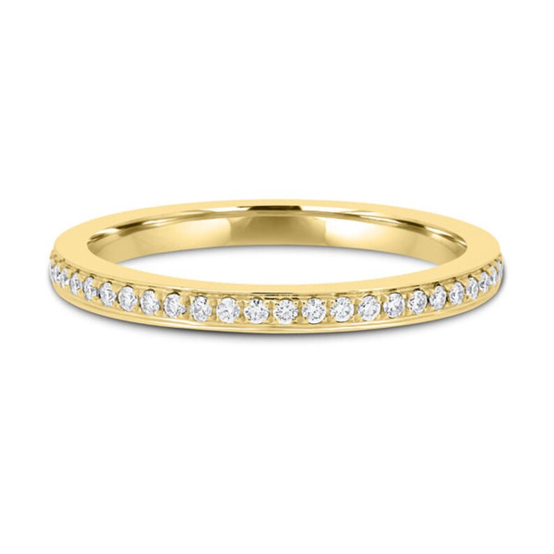 0.20ct Round Lab Diamond Wedding Band | Channel Style | IGI Certified | D-E-F VVS–VS Clarity