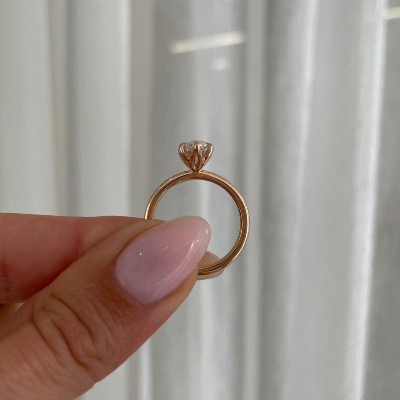 Marquise 1.50ct Lab Diamond Solitaire Ring | 6 Claw | IGI Certified | D-E-F | VVS–VS Clarity