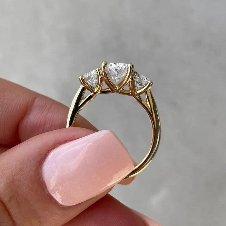 Oval 2.10tcw Lab Grown Diamond Engagement Ring | EF VS | IGI Certified | White Gold