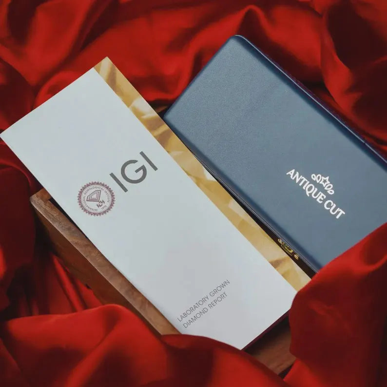 Elongated Cushion 3.30tcw Lab Grown Diamond Solitaire Engagement Ring | Distance Band with Hidden Halo | IGI Certified